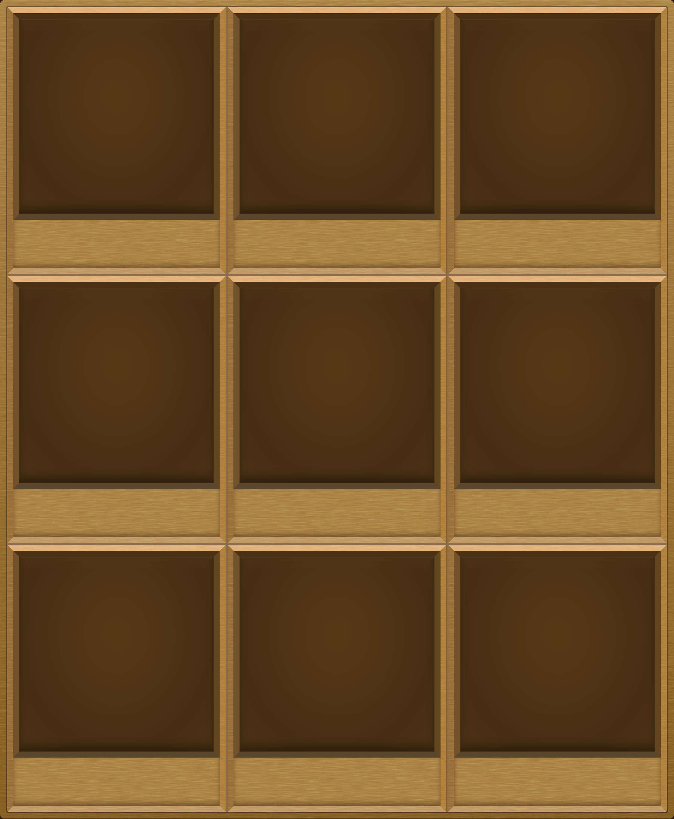 Honey Oak Display Case (3x3)